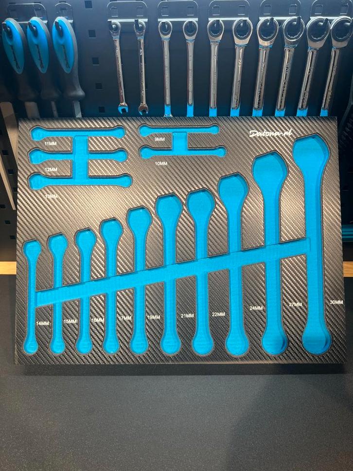 Datona Foam inlay 15-delige steek-ringratelset - Datona, Doe-het-zelf en Bouw, Gereedschap | Handgereedschap, Ophalen of Verzenden