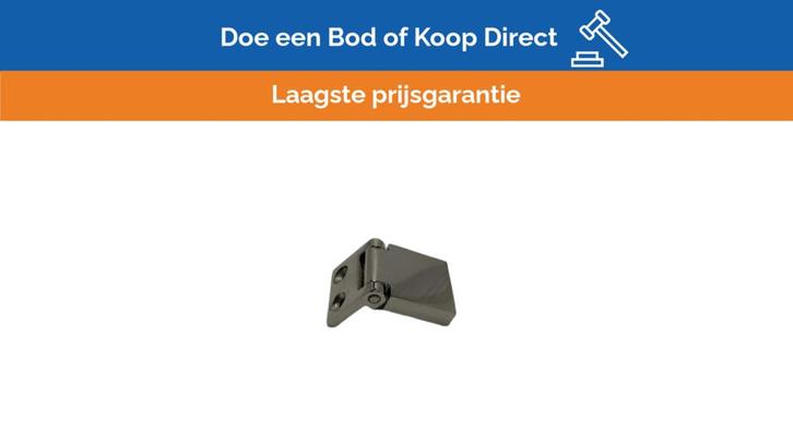 Bieden: Stainless Steel 180 Degree Marine Hinge, Watersport en Boten, Bootonderdelen, Ophalen of Verzenden