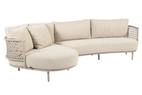4 Seasons Outdoor Sardinia chaise loungebank latte |, Tuin en Terras, Tuinsets en Loungesets