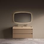 Badmeubelset Riga Travertin met Wastafel 120 cm Latte, Doe-het-zelf en Bouw, Ophalen of Verzenden, Nieuw, Bad