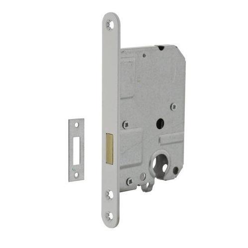 Woningbouw cilinder kastslot wit 55 mm, Doe-het-zelf en Bouw, Hang- en Sluitwerk, Slot, Nieuw, Overige materialen, Ophalen of Verzenden