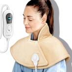 Warmtekussen - Nek en schouder - 3 temperatuurstanden - Beig, Huis en Inrichting, Woonaccessoires | Kussens, Verzenden, Nieuw