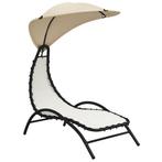 Tuin Ligbed - Creme - Tweede Kansje! Zon & Relax - OP=OP, Tuin en Terras, Verzenden, Nieuw, Textileen
