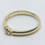 Ring - 18 karaat Geel goud - 0.05ct. tw. Diamant, Handtassen en Accessoires, Ringen, Nieuw
