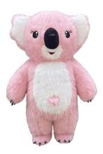 KIMU® Groot Opblaas Kostuum Koala Roze 3 Meter Opblaasbaar P, Ophalen of Verzenden