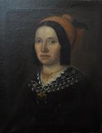 École allemande (XIX), Cercle de - Portrait einer Dame, Antiquités & Art