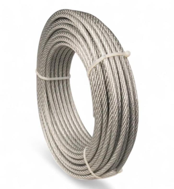 Staalkabels 5/6 mm geplastificeerd 20 meter, Tuin en Terras, Overige Tuin en Terras, Verzenden