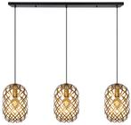 Hanglamp Lucide WOLFRAM -  - 3xE27 - Mat Goud /, Nieuw, Verzenden