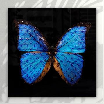 Daluxe Art (1999-) - Louis Vuitton Butterfly, Antiquités & Art, Art | Peinture | Moderne