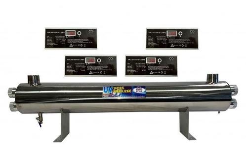 Uv-c filter RVS 220w lamp 6/4 10800l/u met timer, Dieren en Toebehoren, Vissen | Aquaria en Toebehoren, Verzenden