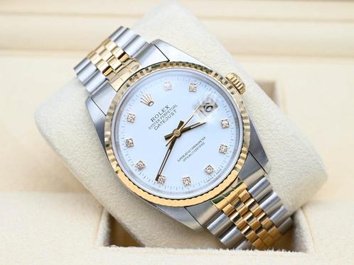 Rolex Datejust Ref. 16233 Year 1992 (Box & Papers), Handtassen en Accessoires, Horloges | Heren, Goud, Zo goed als nieuw, Goud