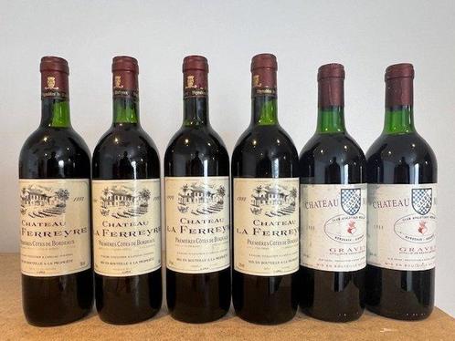 1992 x 4 Chateau la Ferreyre  & 1988 x 2 Chateau Marges -, Verzamelen, Wijnen