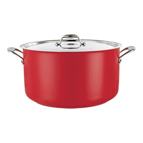 Kookpan met grepen RVS rood | 3,7 liter | Ø20x13(h)cmPujadas, Articles professionnels, Horeca | Équipement de cuisine, Envoi