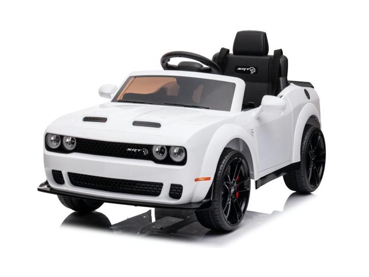 Dodge Challenger SRT, 12 volt elektrische kinderauto, Leder, Kinderen en Baby's, Speelgoed |Speelgoedvoertuigen, Nieuw, Afstandsbediening