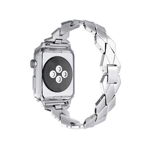 Apple Watch 1/2/3 42mm Horloge Band - Armband Rvs Roestvrij, Handtassen en Accessoires, Smartwatches, Nieuw, Verzenden