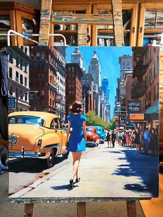 Bondero - New York, New York, Antiek en Kunst, Kunst | Schilderijen | Modern