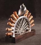 Art Deco set cocktailprikkers - Ménagère - Bronze, Bois