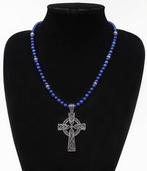 Lapis lazuli - Keltische traditie ketting: Heilige Kruis &, Antiek en Kunst