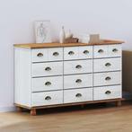 vidaXL Ladeblok ASKIM Wit 79 x 40 x 133.5 cm Massief, Huis en Inrichting, Kasten | Overige, Verzenden, Nieuw