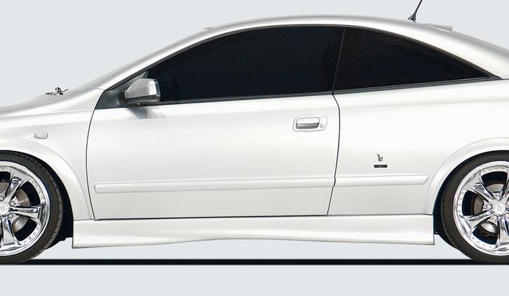 Rieger side skirt | Astra G - 3-drs., Coupé, Cabrio | r stuk, Auto-onderdelen, Carrosserie, Nieuw, Opel, Verzenden