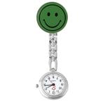 Fako® - Verpleegstershorloge - Smiley - Groen, Nieuw, Verzenden