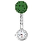 Fako® - Verpleegstershorloge - Smiley - Groen, Handtassen en Accessoires, Horloges | Dames, Verzenden, Nieuw