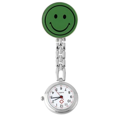 Fako® - Verpleegstershorloge - Smiley - Groen, Handtassen en Accessoires, Horloges | Dames, Verzenden