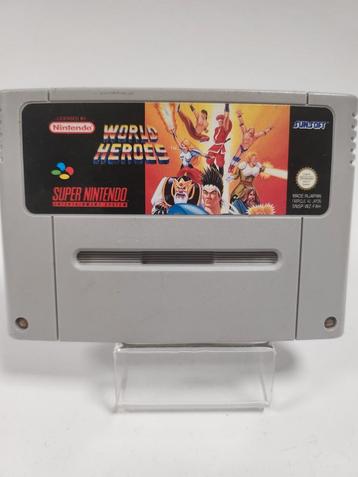 World Heroes SNES, Games en Spelcomputers, Games | Nintendo Super NES, Ophalen of Verzenden, Zo goed als nieuw