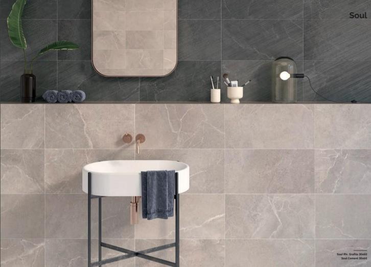 Soul Cement 30x60 / Wandtegel MAT / Badkamer / Toilet /, Doe-het-zelf en Bouw, Tegels, Ophalen of Verzenden