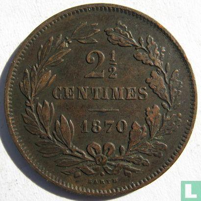Luxemburg 2½ centime 1870 (met punt), Timbres & Monnaies, Monnaies | Europe | Monnaies non-euro, Envoi