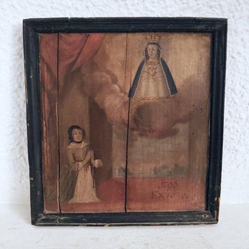 Ex-voto - Bois - 1750-1800 - Vierge Marie, 1796