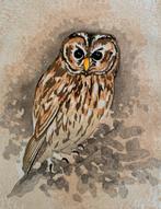 Owl - Signed and numbered in pencil by the artist 26/28 -, Antiek en Kunst