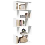 vidaXL Kamerverdeler Boekenkast 5-laags Wit 70x24x161 cm, Huis en Inrichting, Verzenden, Nieuw