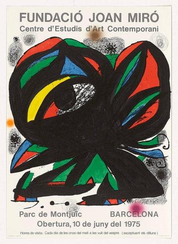 Joan Miró (after) - Fundació Joan Miró 1975 - Oriiginal
