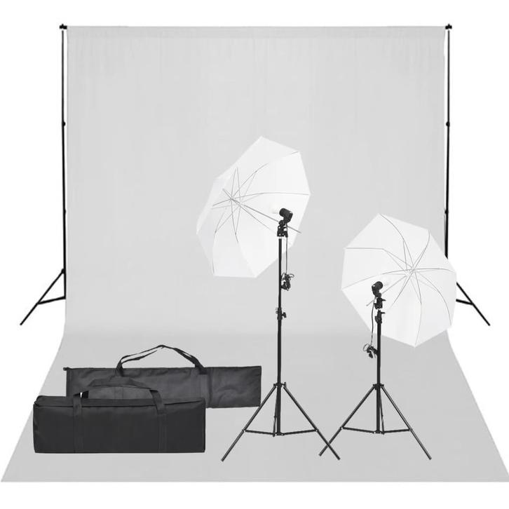 VD Fotostudioset met verlichtingsset en achtergrond 500 x, Auto diversen, Autogereedschap, Verzenden