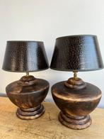 Tafellamp (2) - Twee kruik lampen - Aardewerk - Twee