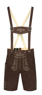 Trachtenhosen Herren faux suede braun, kurz, Hobby en Vrije tijd, Verzenden, Nieuw