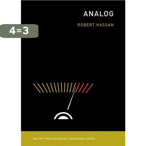 Analog 9780262544498 Robert Hassan, Boeken, Taal | Engels, Gelezen, Verzenden