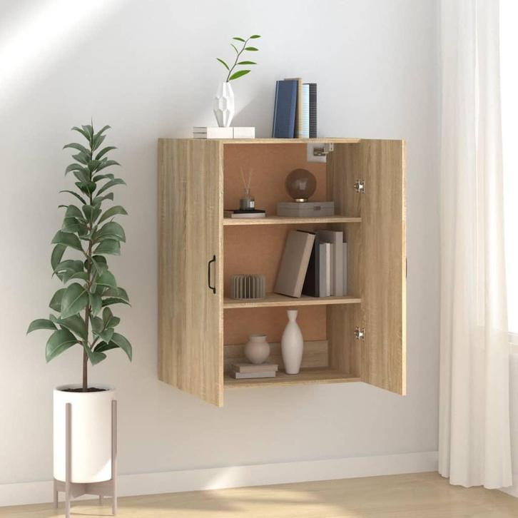 vidaXL Hangkast 69,5x34x90 cm bewerkt hout sonoma, Huis en Inrichting, Kasten | Overige, Nieuw, Verzenden