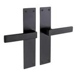 Nova op schild in zwart, Doe-het-zelf en Bouw, Hang- en Sluitwerk, Ophalen of Verzenden, Nieuw, Klink of Kruk