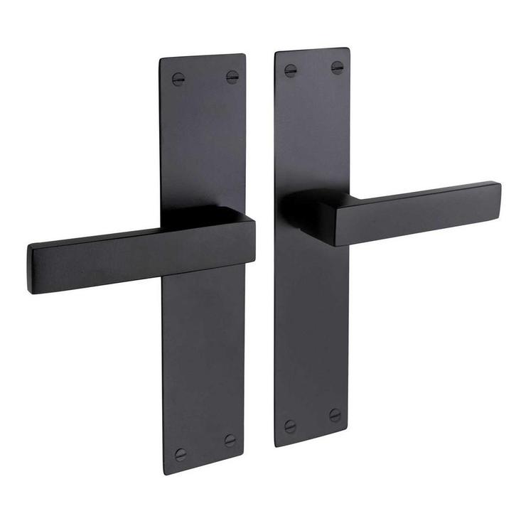 Nova op schild in zwart, Doe-het-zelf en Bouw, Hang- en Sluitwerk, Klink of Kruk, Nieuw, Ophalen of Verzenden