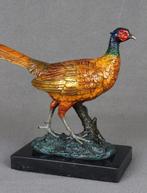 sculptuur, Pheasant - 2,2 kg - 19 cm - Koud geverfd brons, Antiek en Kunst