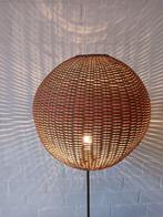 Staande lamp - Metaal, Rattan, Antiek en Kunst