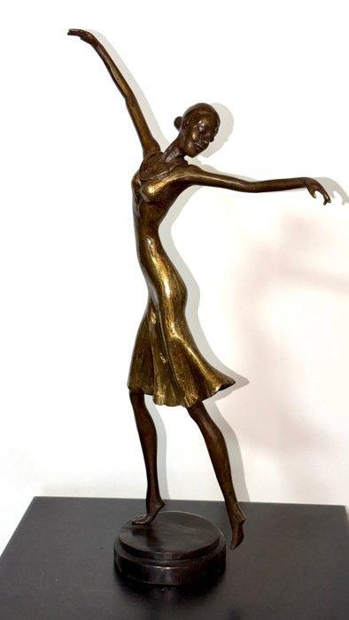Abdoulaye Derme - sculptuur, Danseuse grâce en mouvement -, Antiek en Kunst, Curiosa en Brocante
