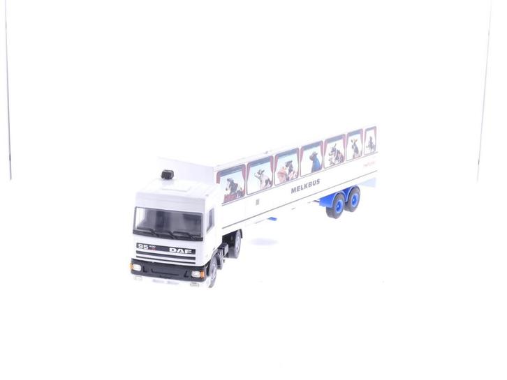 Schaal 1:50 Lion Car No86 Daf 95 vrachtauto Melkbus #4121, Hobby en Vrije tijd, Modelauto's | 1:50, Gebruikt, Ophalen of Verzenden