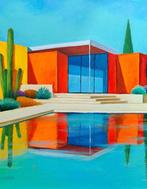 Jan Olech (XX) - The pool, Antiek en Kunst, Kunst | Schilderijen | Modern