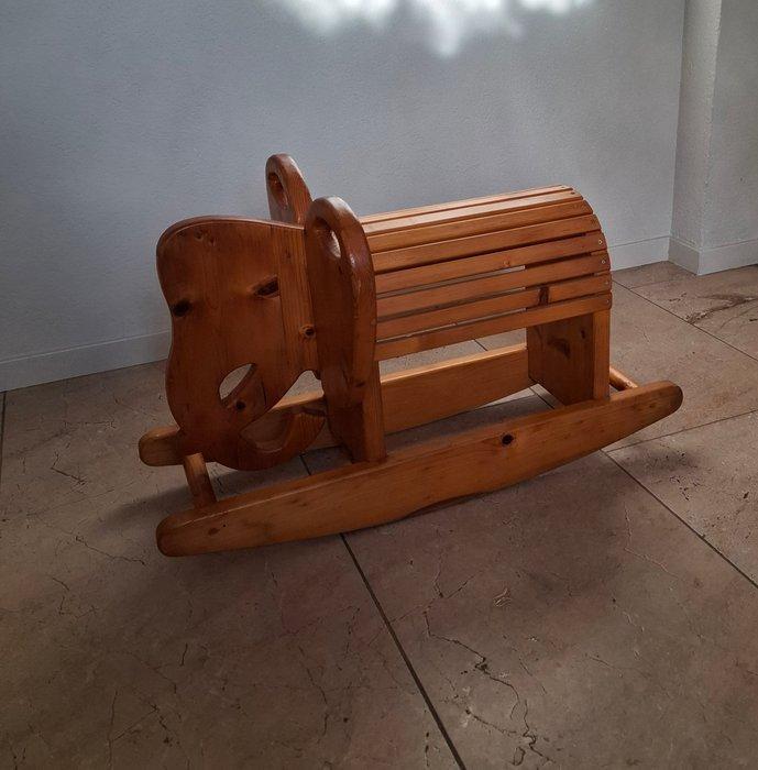 Hobbelpaard - Houten schommelolifant - 1960-1970, Antiquités & Art, Art | Objets design