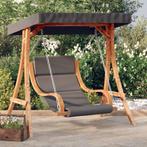 vidaXL Schommelstoel met kussen en luifel massief vurenhout, Tuin en Terras, Verzenden, Nieuw