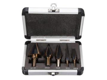 Veiling -  Stappenboor Set 5-delig Titanium Coated