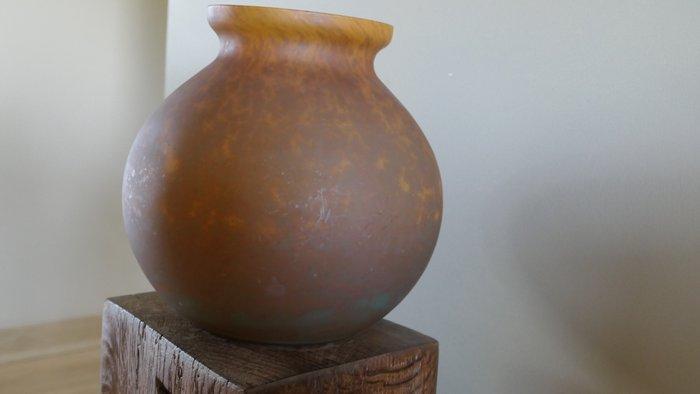 Vaas - Glas - Vase boule Lorrain, Antiek en Kunst, Kunst | Designobjecten
